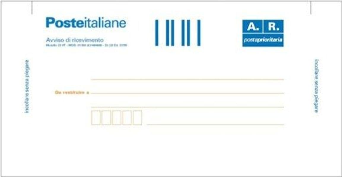 Cartolina raccomandata A-R - con adesivo rimovibile - 10 x 20cm - Edipro - conf. 100 cartoline Cancelleria e prodotti per ufficio/Archivio ufficio e accessori per scrivania/Modulistica e conservazione registri/Libri e registri contabili Eurocartuccia - Pavullo, Commerciovirtuoso.it