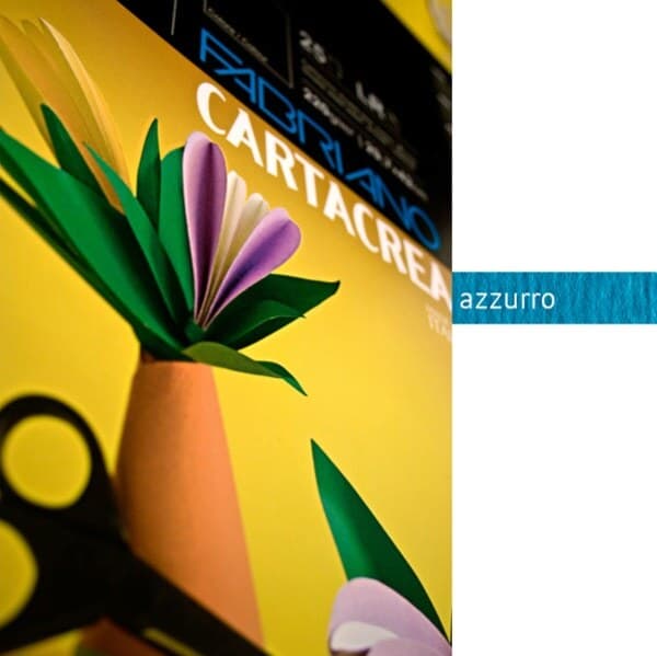 Cartoncino CartaCrea - 35x50cm - 220gr - azzurro - Fabriano - conf. 10 pezzi Casa e cucina/Hobby creativi/Carta e lavorazione della carta/Carta/Cartoncino colorato Eurocartuccia - Pavullo, Commerciovirtuoso.it