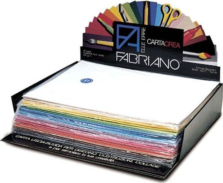 Cartoncino Cartacrea - 35x50cm - 220gr - colori assortiti - Fabriano - Expo 260 pezzi Casa e cucina/Hobby creativi/Carta e lavorazione della carta/Carta/Cartoncino colorato Eurocartuccia - Pavullo, Commerciovirtuoso.it