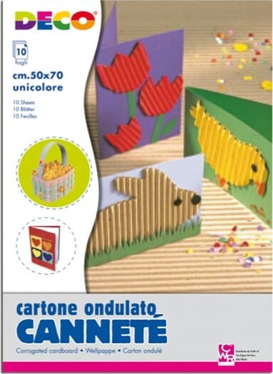 Cartoncino ondulato CannetE' 2206 - 50 x 70 cm - avana - DECO - conf. 10 pezzi Casa e cucina/Hobby creativi/Carta e lavorazione della carta/Carta/Cartoncino colorato Eurocartuccia - Pavullo, Commerciovirtuoso.it