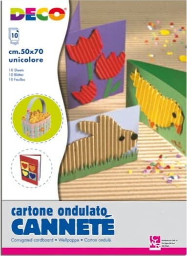 Cartoncino ondulato CannetE' 2206 - 50x70cm - rosa - DECO - conf. 10 pezzi Casa e cucina/Hobby creativi/Carta e lavorazione della carta/Carta/Cartoncino colorato Eurocartuccia - Pavullo, Commerciovirtuoso.it