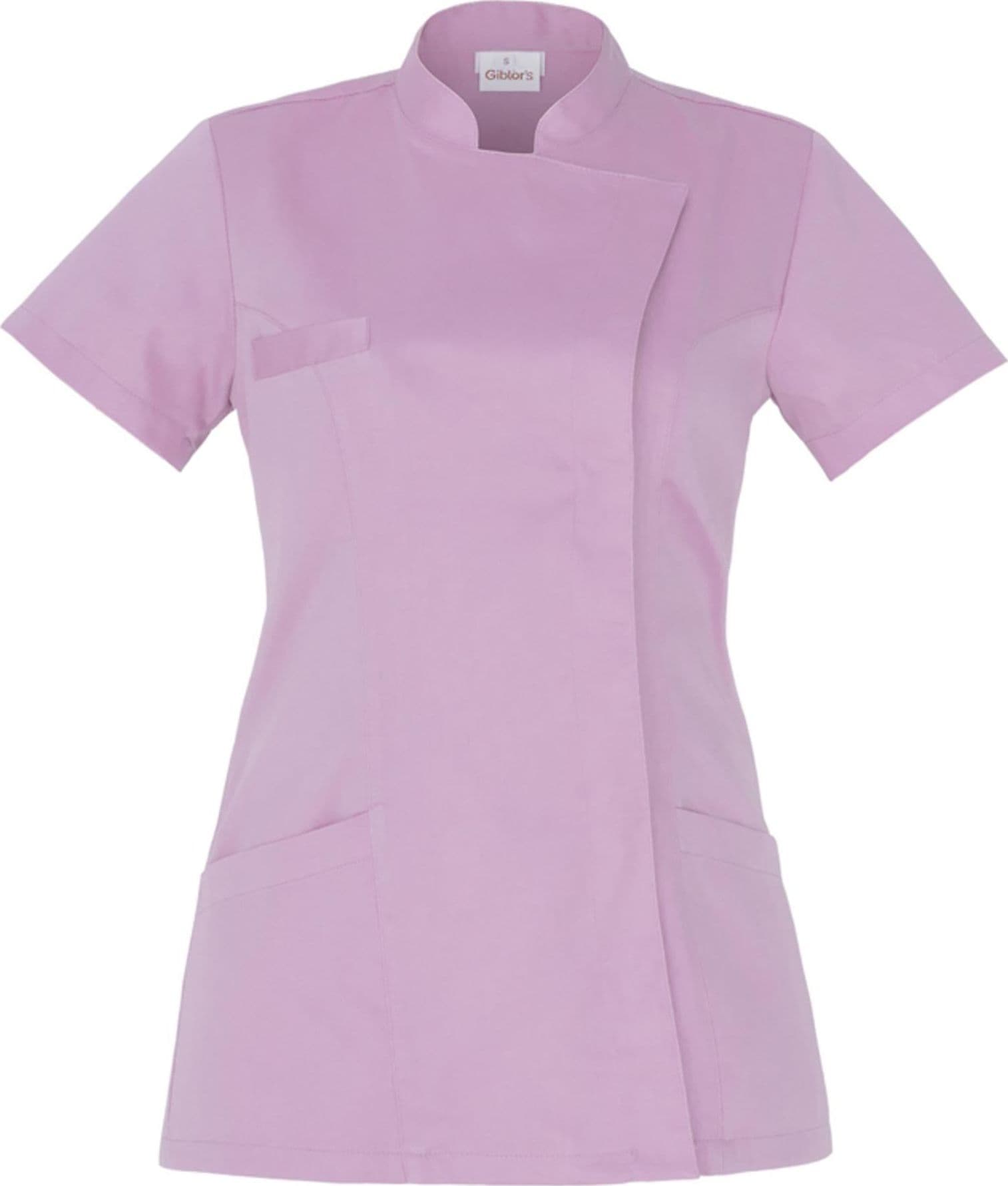 Casacca Tati Lilla Manica Corta Casacca Donna Tessuto Satin Dottoressa Farmacista Dentista Infermiera asa oss in Uniformi sanitarie - giacche Dresswork - Como, commercioVirtuoso.it