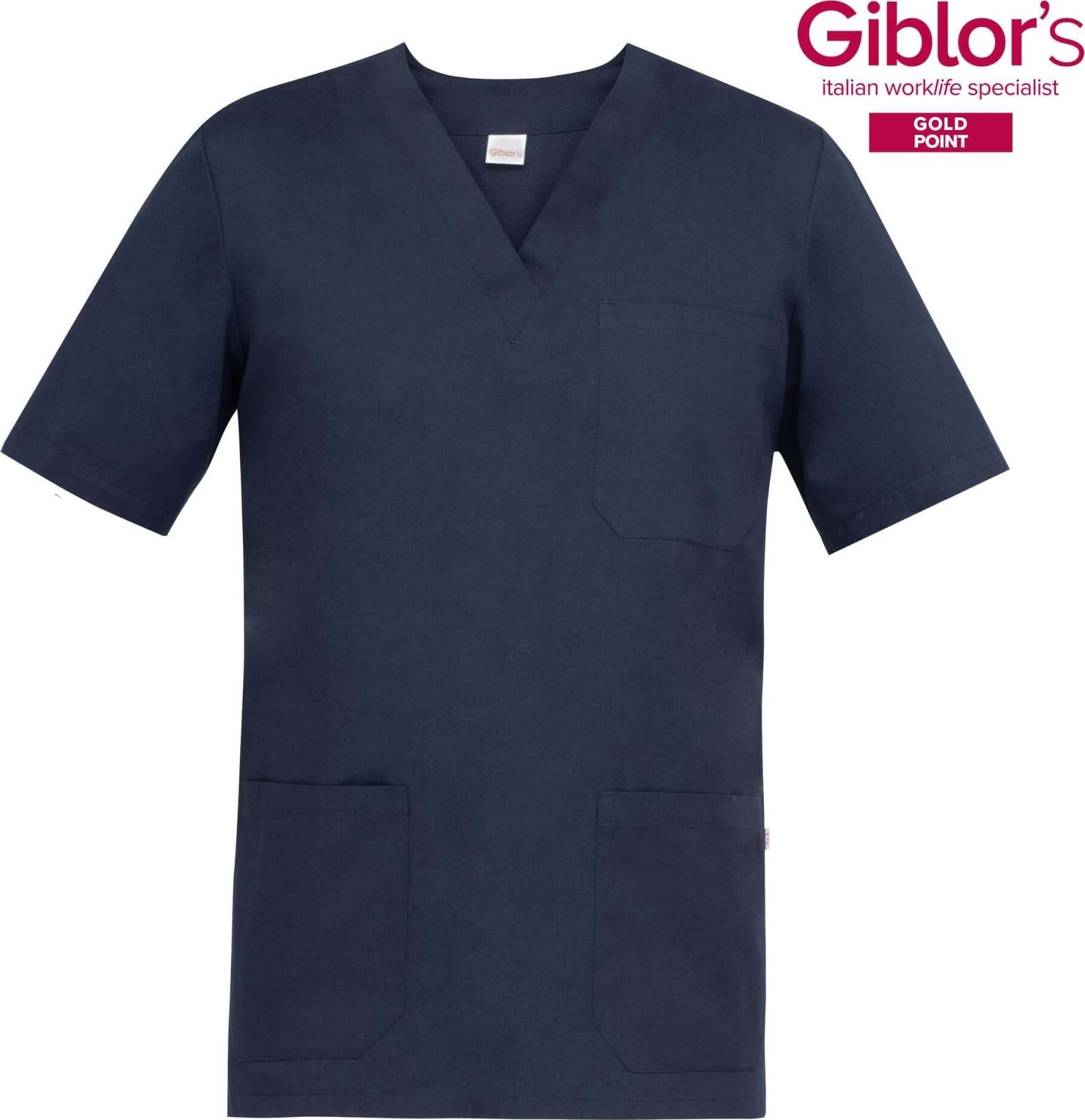 Casacca Uomo Piero Blu Collo a V Casacca Infermiere Asa Oss Cotone Casacca Economica in Uniformi sanitarie - giacche Dresswork - Como, commercioVirtuoso.it