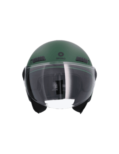 Shiro - Casco jet Kioto verde matt M in Autocategorizzazione Più Di Più Ideas - Casalnuovo di Napoli, commercioVirtuoso.it