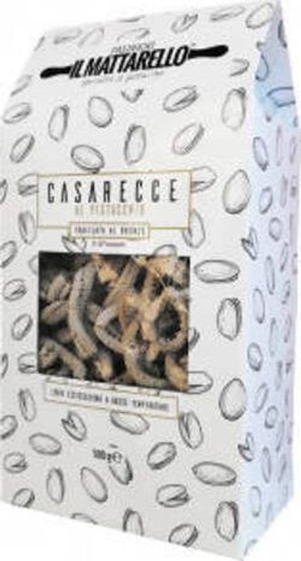 Caserecce al Pistacchio Trafilata in Bronzo Pasta di Semola di Grano Duro Italiano Confezione da 500g pasta artigianale Tipici & Food - Bronte, Commerciovirtuoso.it