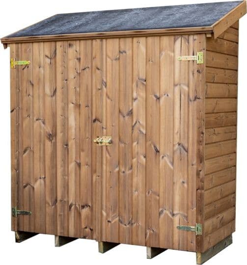 Casetta In Legno Termo-trattato Spessore 19mm Mono Pendenza Con Pavimento 163x66cm THE 1708.01 N Foresta