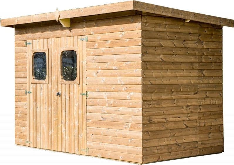 Casetta In Legno Termo-trattato Spessore 19mm Mono Pendenza Senza Pavimento 316x180cm THE 3218.02 T Foresta