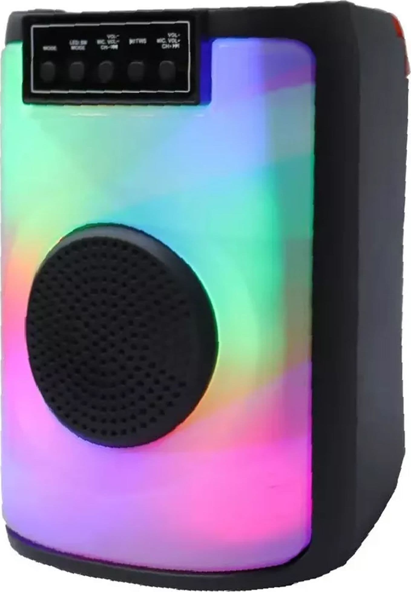 CASSA ALTOPARLANTE SPEAKER CON MICROFONO PER KARAOKE GIOCHI LUCE LED USB AUX 4.0