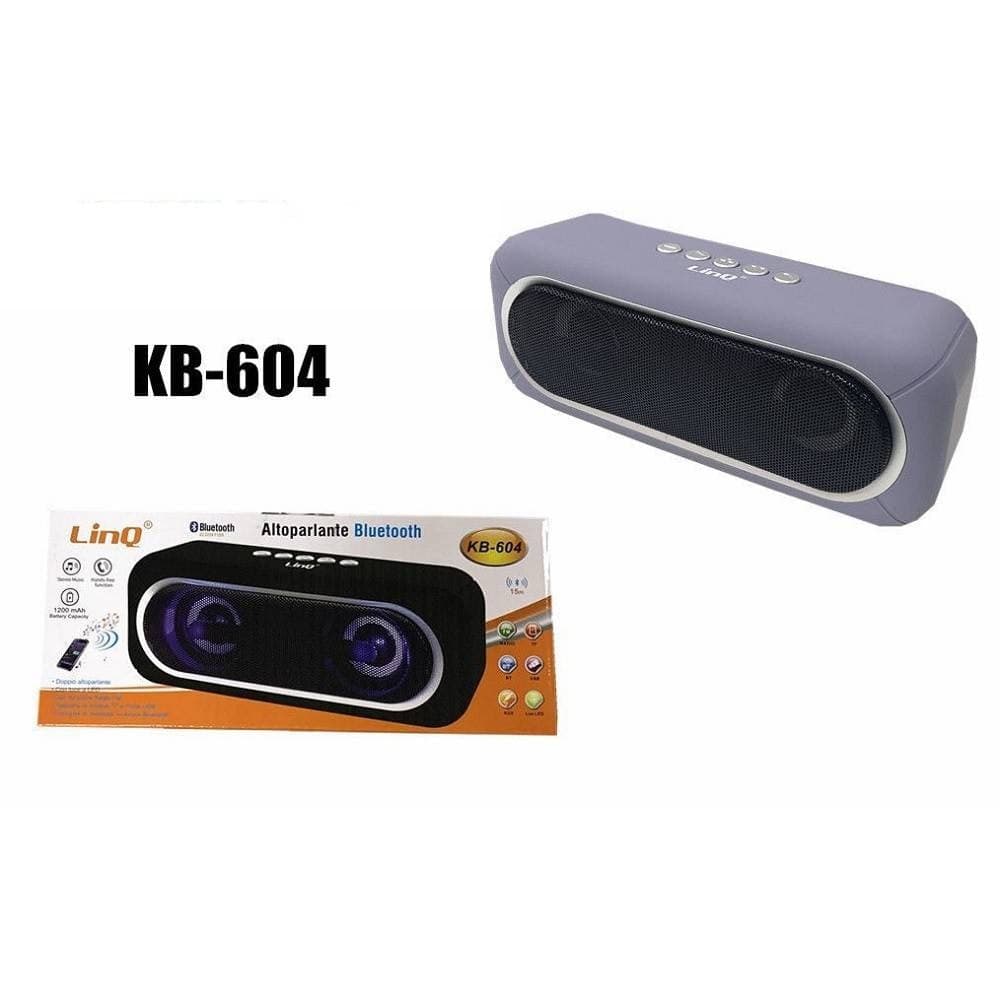 Cassa Speaker Altoparlante Bluetooth Radio Fm Microsd Usb Aux Tf Luce Led Kb-604 Elettronica/Audio e video portatile/Accessori/Casse portatili e Docking Station con altoparlanti/Casse portatili Bluetooth Trade Shop italia - Napoli, Commerciovirtuoso.it