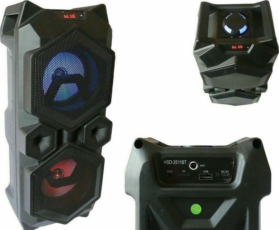 Cassa Speaker Fm Bluetooth Ricaricabile Sd Usb Aux 2 Portatile Microfono 2511bt Elettronica e telefonia > Accessori Audio e Video > Casse Portatili Trade Shop italia - Napoli, Commerciovirtuoso.it