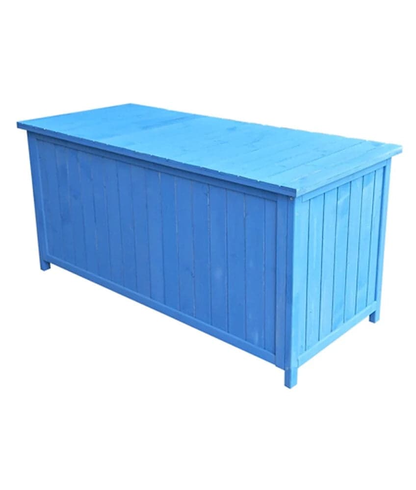 Cassapanca Portaoggetti Impregnata Colore Blu 127x55xH60cm Foresta