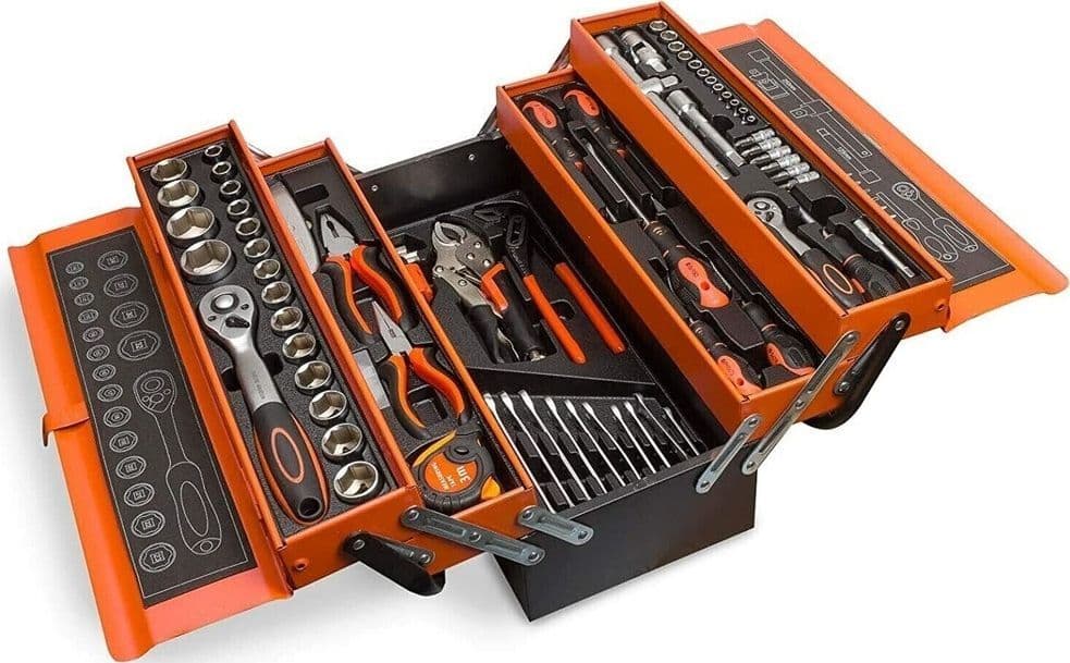 CASSETTA ATTREZZI VALIGETTA PORTA UTENSILI 85 PEZZI COMPLETA PROFESSIONAL TOOLS in Set di attrezzi Trade Shop italia - Napoli, commercioVirtuoso.it
