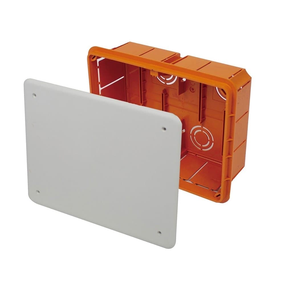 CASSETTA DI DERIVAZIONE DA INCASSO MURO IP40 CON COPERCHIO VITI 118X96X70MM 27005 in Scatole di derivazione Trade Shop italia - Napoli, commercioVirtuoso.it