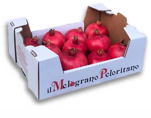 Cassetta Melagrana Siciliana Melograno Siciliano Senza Ogm Origine Sicilia Varietà Wonderful Il Melograno Peloritano in Melograno Az. Agricola ’’Il Melograno Peloritano’’ - Monforte San Giorgio, commercioVirtuoso.it