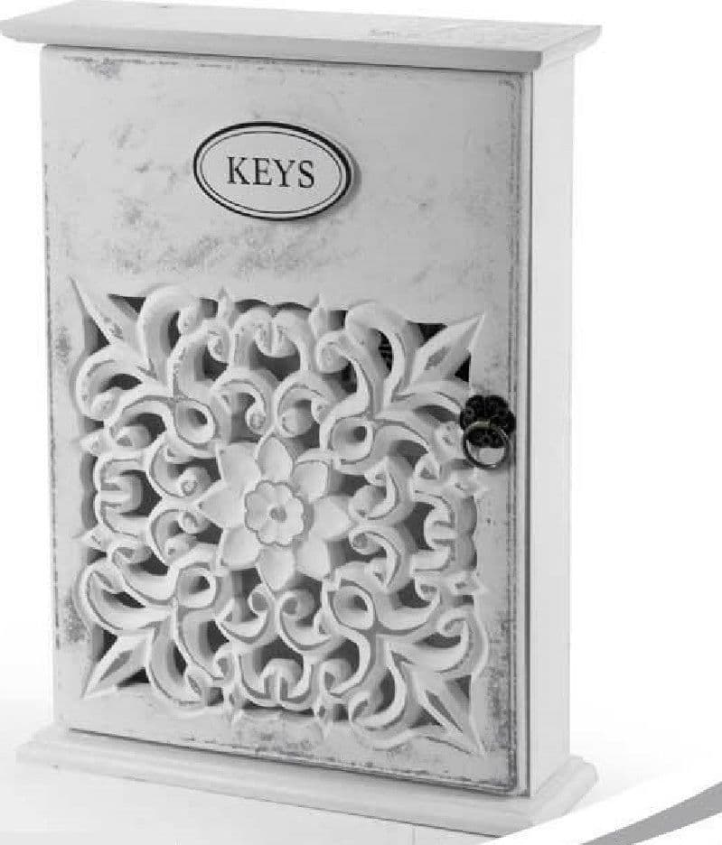 Cassetta Porta Chiavi Box In Legno Da Parete 20 X 6 X 26 Cm Decoro Keys 784712 Casa e cucina/Arredamento/Ingresso/Portachiavi da parete Trade Shop italia - Napoli, Commerciovirtuoso.it