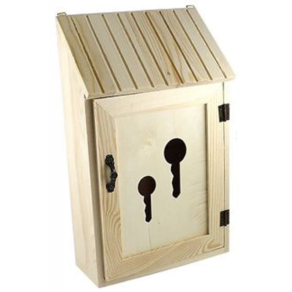 CASSETTA PORTA CHIAVI POSTALE LEGNO PORTACHIAVI APPENDICHIAVI KEY BOX DECOUPAGE Trade Shop italia - Napoli, Commerciovirtuoso.it