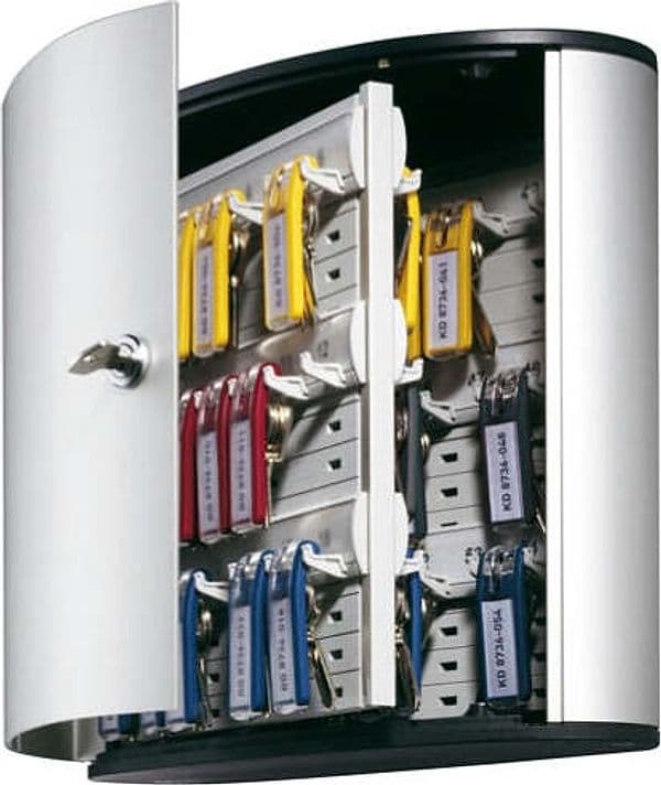 Cassetta portachiavi da parete Key Box - 30 2x11 8x28 cm - 54 posti - grigio - Durable Fai da te/Sicurezza e protezione/Lucchetti e cerniere/Lucchetti con chiave Eurocartuccia - Pavullo, Commerciovirtuoso.it