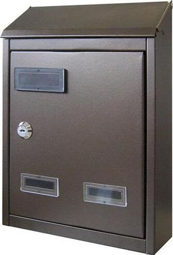 CASSETTA-POSTALE-CITY-CM21X7X30H-IN-FERRO-VERNICIATO-MARRONE-ORO