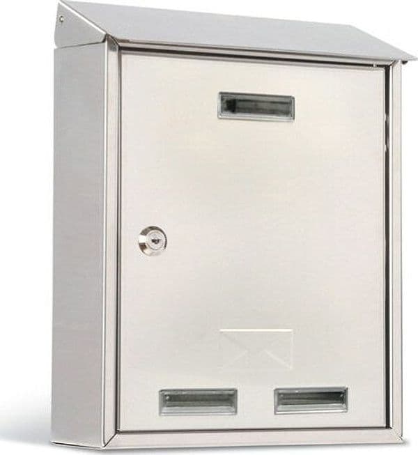 Cassetta postale Elios Steel - 27 5x35x12 cm - acciaio inox - Metalplus Fai da te/Ferramenta/Cassette della posta e accessori/Cassette postali con fissaggio a parete Eurocartuccia - Pavullo, Commerciovirtuoso.it