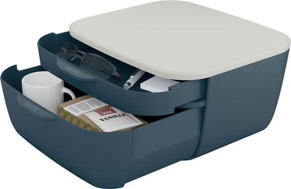 Cassettiera Cosy - 2 scomparti - grigio - Leitz Casa e cucina/Arredamento/Studio/Mobiletti e credenze/Cassetti Eurocartuccia - Pavullo, Commerciovirtuoso.it