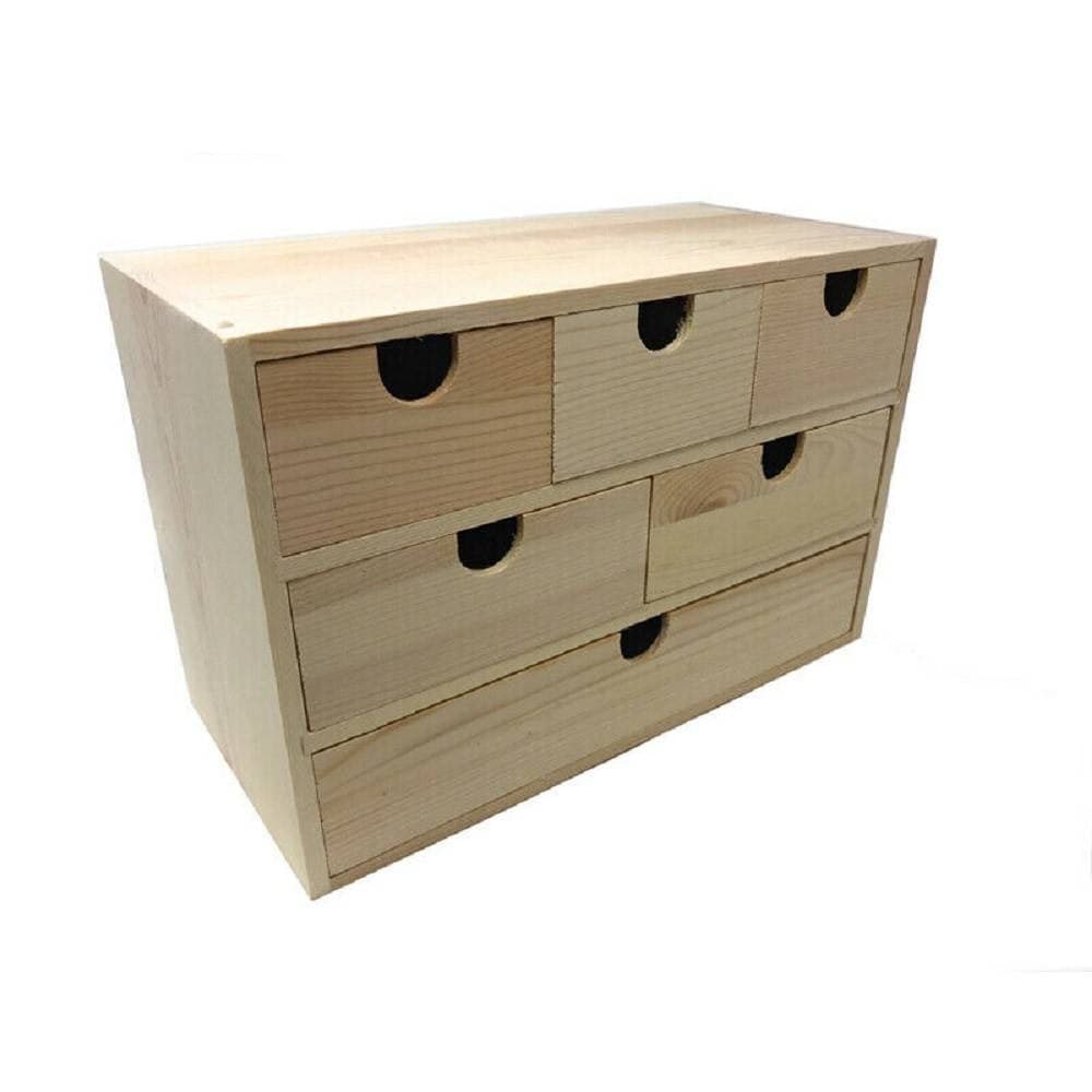 Cassettiera Legno Portagioie 6 Cassetti Scatola Cofanetto Gioielli X Decoupage Casa, arredamento e bricolage > Arredamento > Mobili e Accessori Trade Shop italia - Napoli, Commerciovirtuoso.it
