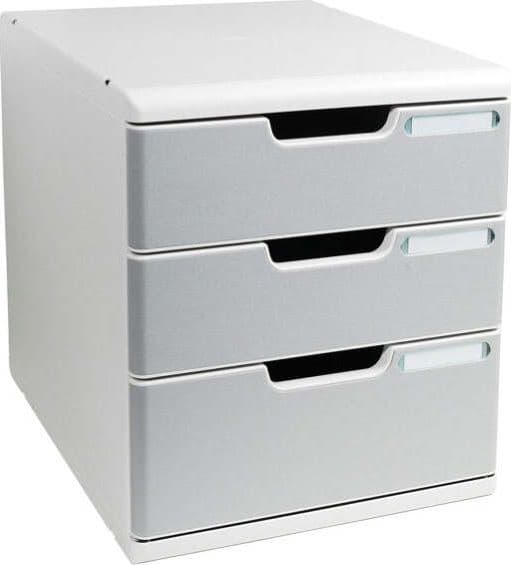 Cassettiera Modulo A4 - 28 8 x 32 x 35 cm - 3 cassetti - grigio-granito - Exacompta Casa e cucina/Arredamento/Studio/Mobiletti e credenze/Cassetti Eurocartuccia - Pavullo, Commerciovirtuoso.it