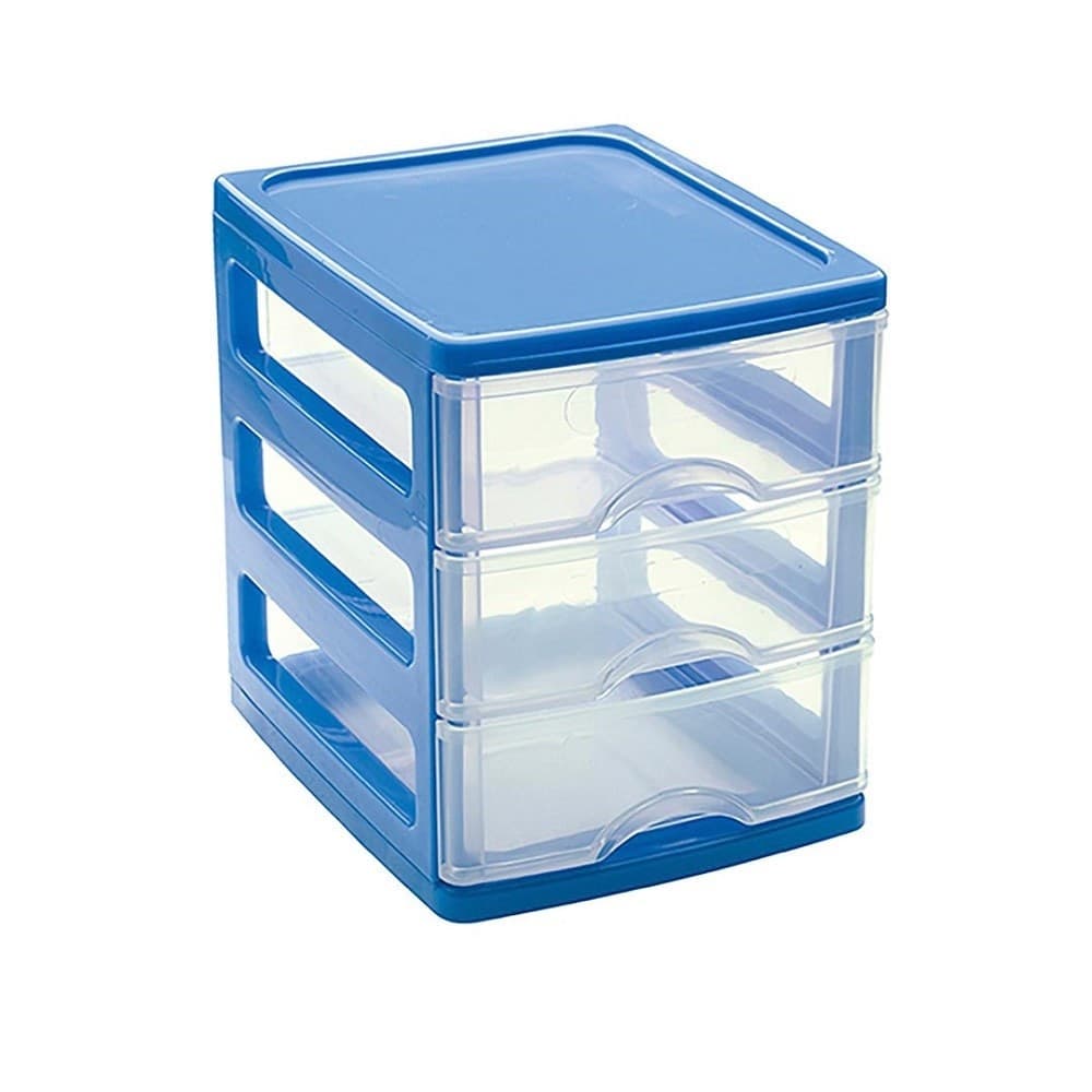 Cassettiera Turia In Plastica 3 Cassetti 13.5x17x17cm In Vari Colori 11224g9 Fai da te/Organizzazione casa e magazzini/Organizzazione di utensili/Cassettiere Trade Shop italia - Napoli, Commerciovirtuoso.it