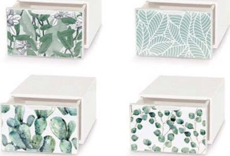 Cassetto-ordinatore-Domoliving-QBM028-QBOX-DECO-MINI-Green-Assortito