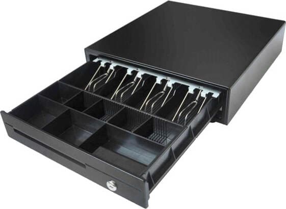 Cassetto portadenaro DCE410 - 41x42x10 cm - nero - Iternet Cancelleria e prodotti per ufficio/Archivio ufficio e accessori per scrivania/Casseforti portamonete e contabanconote/Contabanconote Eurocartuccia - Pavullo, Commerciovirtuoso.it