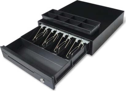 Cassetto portadenaro KE350 - 35x40 5x9 cm - nero - Iternet Cancelleria e prodotti per ufficio/Archivio ufficio e accessori per scrivania/Casseforti portamonete e contabanconote/Contabanconote Eurocartuccia - Pavullo, Commerciovirtuoso.it