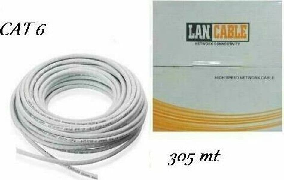 CAT-6-Matassa-305mt-Cavo-di-Rete-LAN-UTP-Ethernet-Bobina-Internet-CCTV-ADSL
