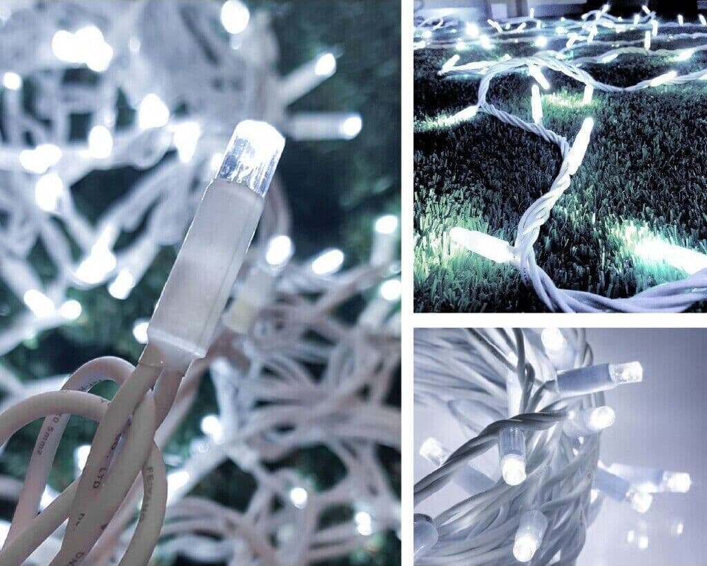Catena bianca luminosa bianca fredda 10 metri 100 led con 10 FLASH luci di Natale da esterno ip44 Casa e cucina/Decorazioni per interni/Addobbi e decorazioni per ricorrenze/Decorazioni natalizie/Luci natalizie/Catene luminose per interni Zencoccostore - Formia, Commerciovirtuoso.it