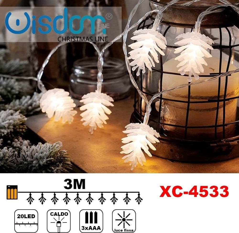 Catena Luminosa 20 Led A Batteria Luce Calda Fissa Decorazioni Natalizie Xc-4533 Casa e cucina/Decorazioni per interni/Addobbi e decorazioni per ricorrenze/Decorazioni natalizie/Luci natalizie/Catene luminose per esterni Trade Shop italia - Napoli, Commerciovirtuoso.it