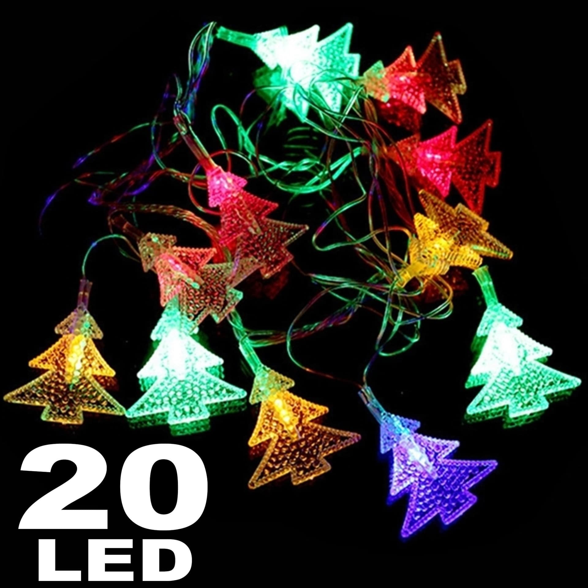 Catena-Luminosa-20-Led-Luci-Multicolor-Albero-A-Batteria-Lampadine-Lucciole
