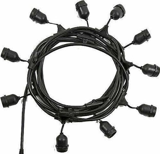 CATENA stagna gomma STRINGA 10 metri 10 attacchi e27 luce LED IMPERMEABILE IP54 - tech-it Casa e cucina/Decorazioni per interni/Addobbi e decorazioni per ricorrenze/Decorazioni natalizie/Luci natalizie/Catene luminose per interni Zencoccostore - Formia, Commerciovirtuoso.it
