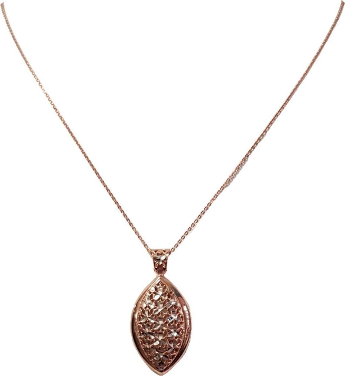 Catenina con pendente Argento Rosee' e bianco - Ungari Gioielli Ungari Gioielli Argento in Collane E B Gioielli - Siderno, commercioVirtuoso.it
