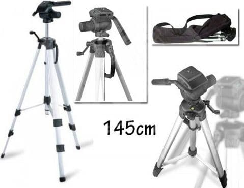 Cavaletto-Treppiede-145-Cm-Per-Macchina-Fotografica-Digitale-Videocamera