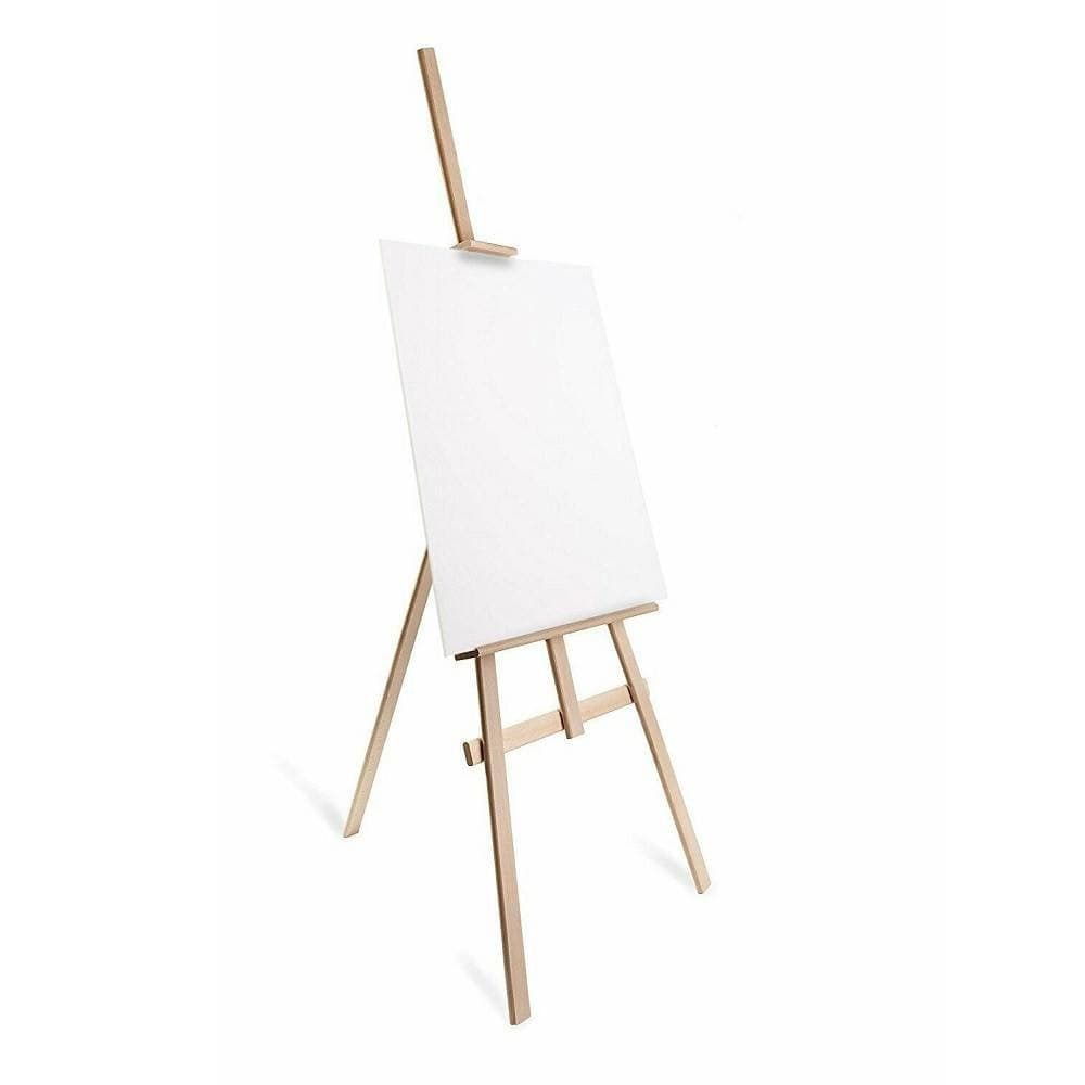 Cavalletto-Pittorico-In-Legno-Inclinabile-145-Cm-Pittura-Esposizione-Tele-Quadri