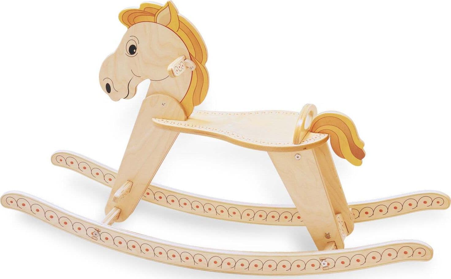Cavallo a Dondolo in Legno - Variante Grande per Bambini Dida in Cavalli a dondolo e animali Dida - Ragusa, commercioVirtuoso.it