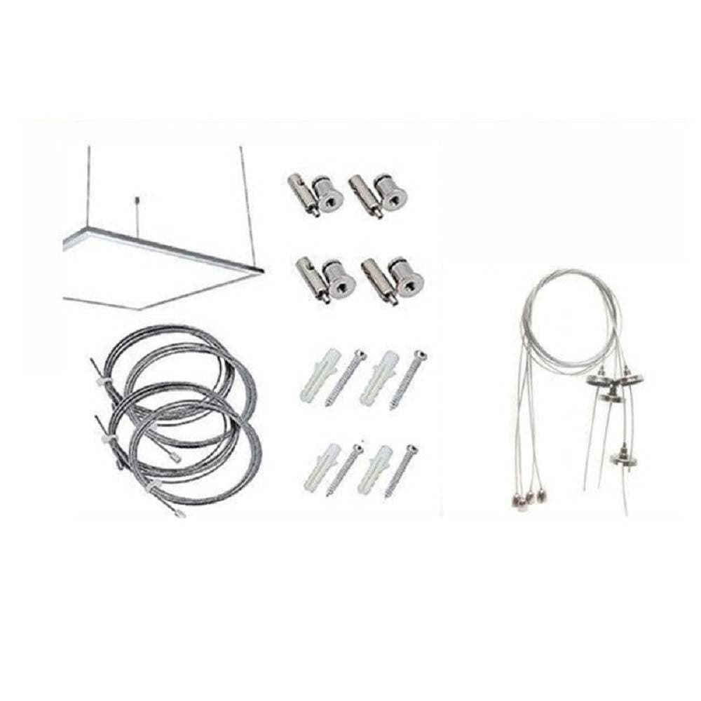 CAVI PER SOSPENSIONE PANNELLI SLIM AD INCASSO QUADRATI P600-S SET 4 FILI DA 120CM