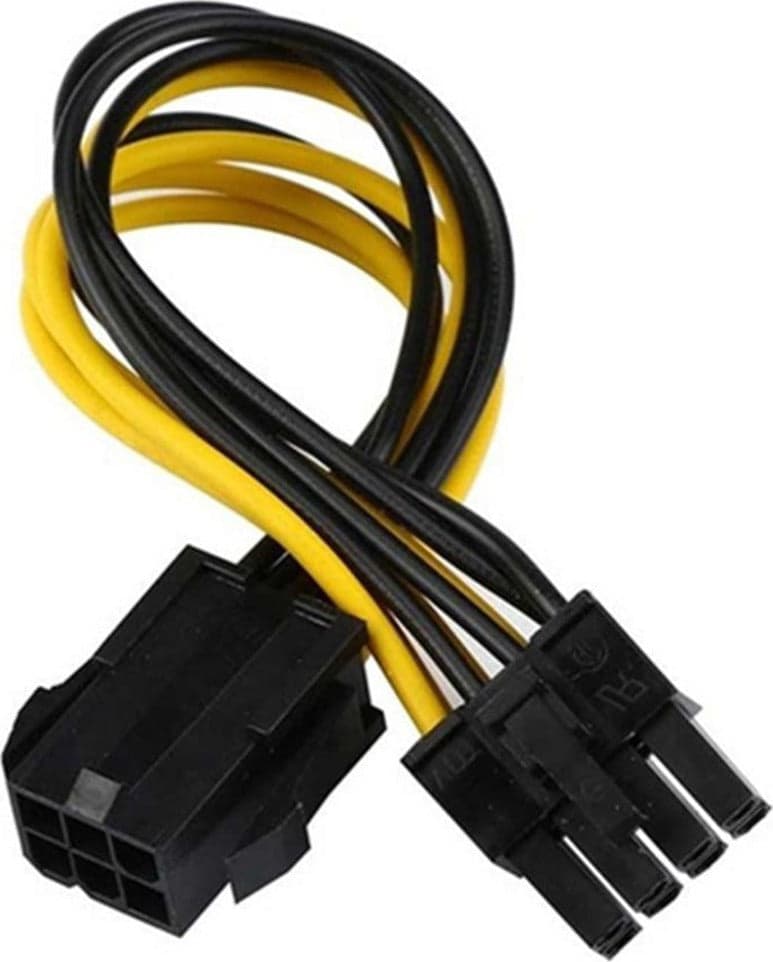 Cavo Adattatore Alimentazione scheda video adattatore PCI EXPRESS da 6 PIN a 8 PIN - Molex in 85cento.it - Potenza, commercioVirtuoso.it