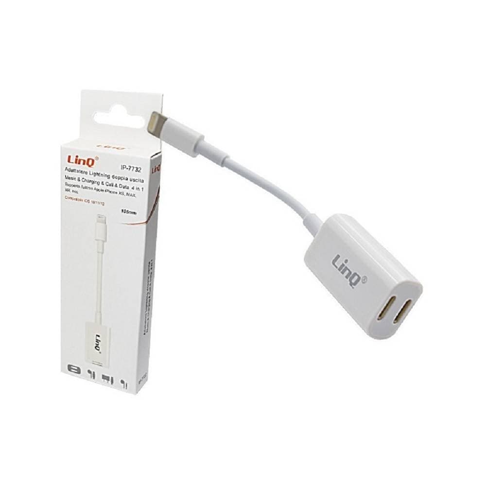 Cavo Adattatore Doppia Uscita Lightning Femmina Musica Chiamate Ricarica Ip-7732 Elettronica/Cellulari e accessori/Accessori/Cavi e adattatori/Cavi Lightning Trade Shop italia - Napoli, Commerciovirtuoso.it