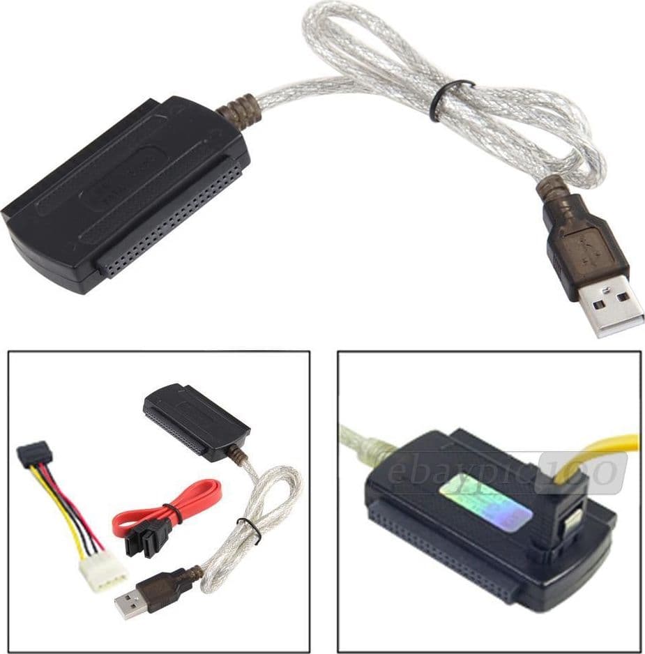 CAVO ADATTATORE IDE SATA USB 2.0 SUPPORTA HD HARD DSIK 2.5 3.5 ALIMENTATORE Trade Shop italia - Napoli, Commerciovirtuoso.it
