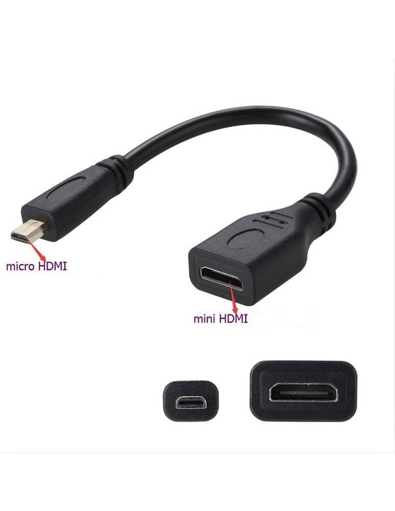 Cavo Adattatore Video Da Micro Hdmi Maschio A Mini Hdmi Femmina 15 Cm Hd-c4320 Elettronica/Informatica/Accessori/Cavi e accessori/Cavi/Cavi HDMI Trade Shop italia - Napoli, Commerciovirtuoso.it