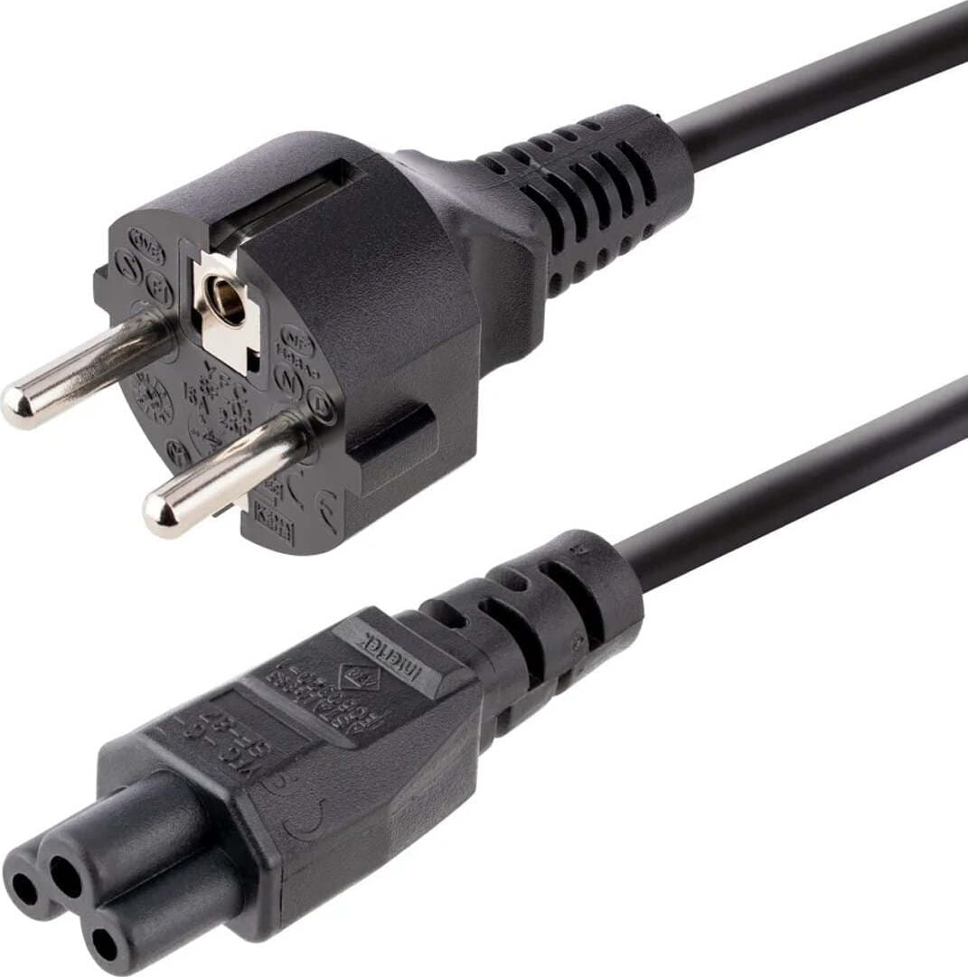 Cavo di Alimentazione Shuko Tripolare IEC C5 Lunghezza 2 Metri per Alimentatori PC Laptop in Cavi di alimentazione 85cento.it - Potenza, commercioVirtuoso.it