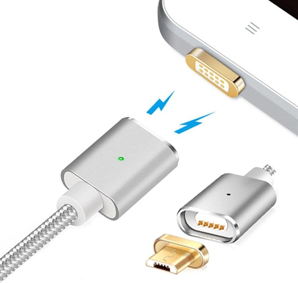 Cavo-Di-Ricarica-Magnetico-Led-Adattatore-Caricabatterie-Per-Android-Micro-Usb