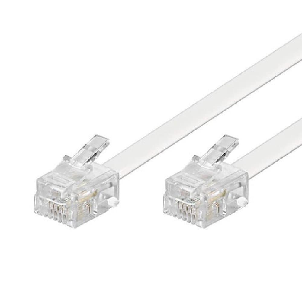 Cavo Telefonico Adsl Rj11 Collegamento Telefonico Modem 20mbps 1.8 Mt Rj11-1.8m Elettronica/Telefonia fissa e accessori/Accessori/Cavi Trade Shop italia - Napoli, Commerciovirtuoso.it