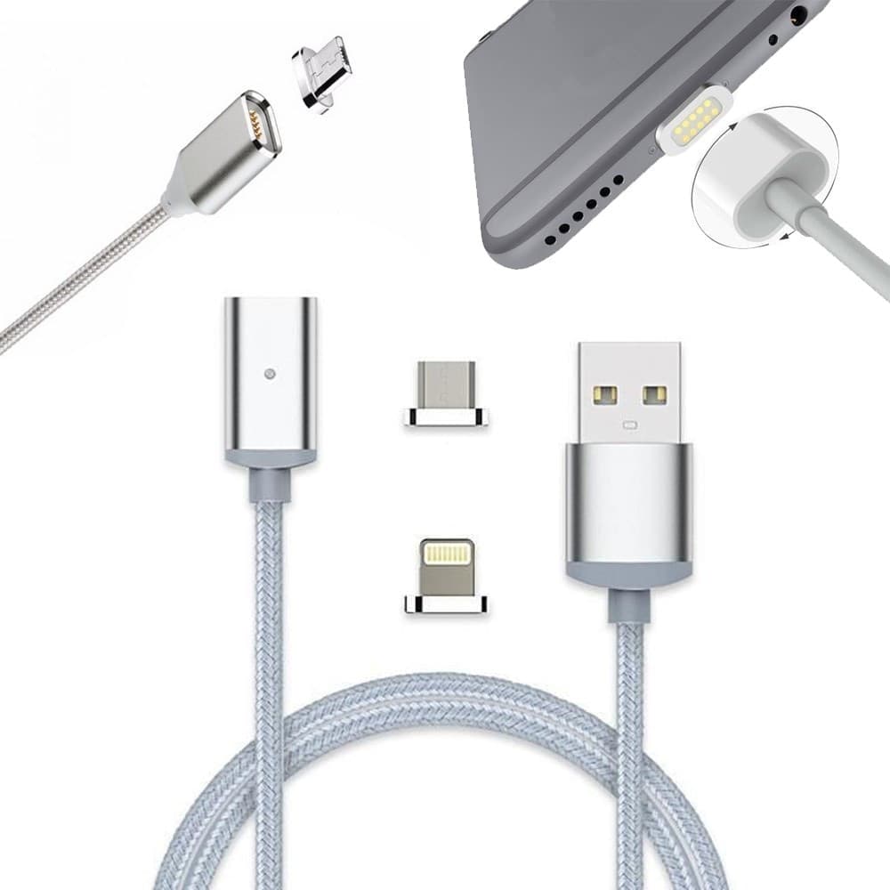 CAVO USB IN NYLON MAGNETICO CHARGE E SYNC CON ADATTATORI ANDROID E IOS Elettronica/Informatica/Accessori/Cavi e accessori/Cavi/Cavi USB Trade Shop italia - Napoli, Commerciovirtuoso.it