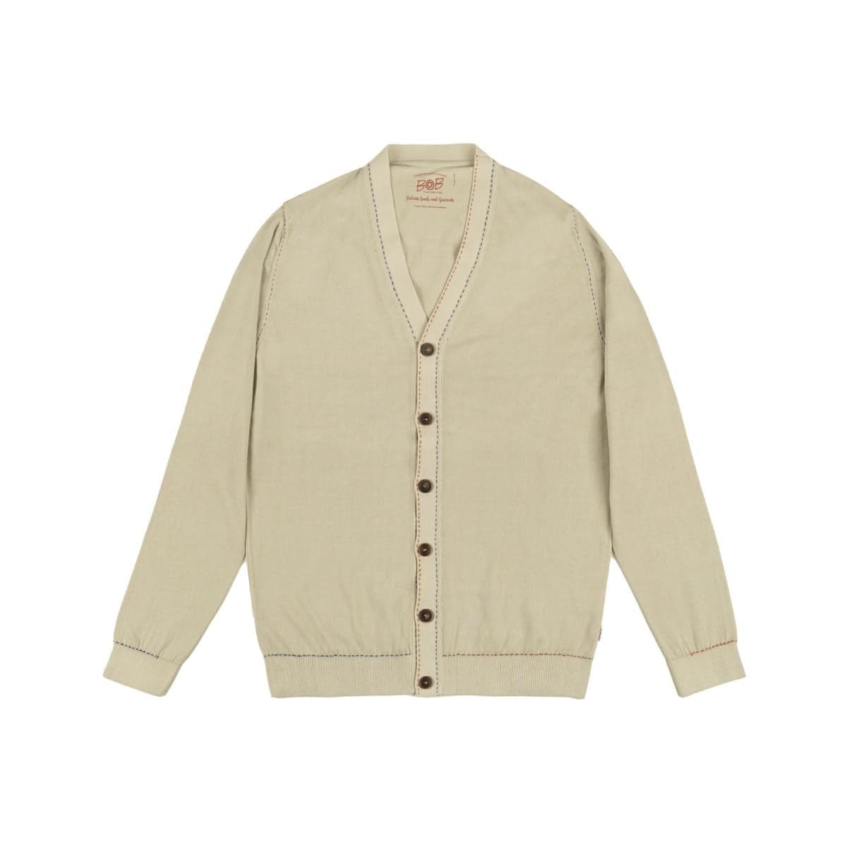Bob Maglia uomo cardigan in cotone ricamato in Cardigan Broadway Red - Barletta, commercioVirtuoso.it
