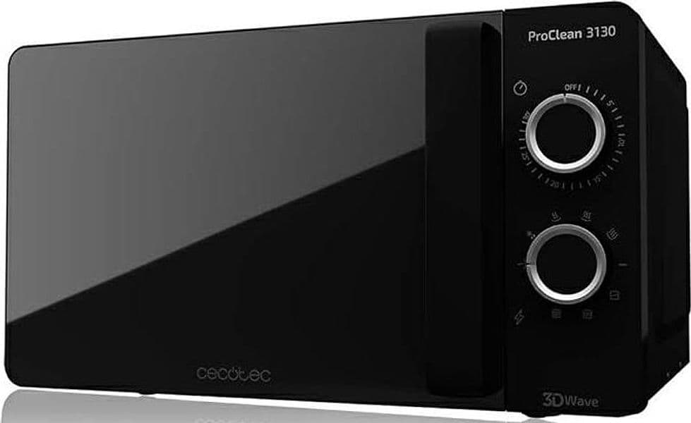 Cecotec proclean 3130 forno microonde 20 litri 700w full crystal nero - CCMPRO3130 in Forni a microonde standard eWeki - Napoli, commercioVirtuoso.it